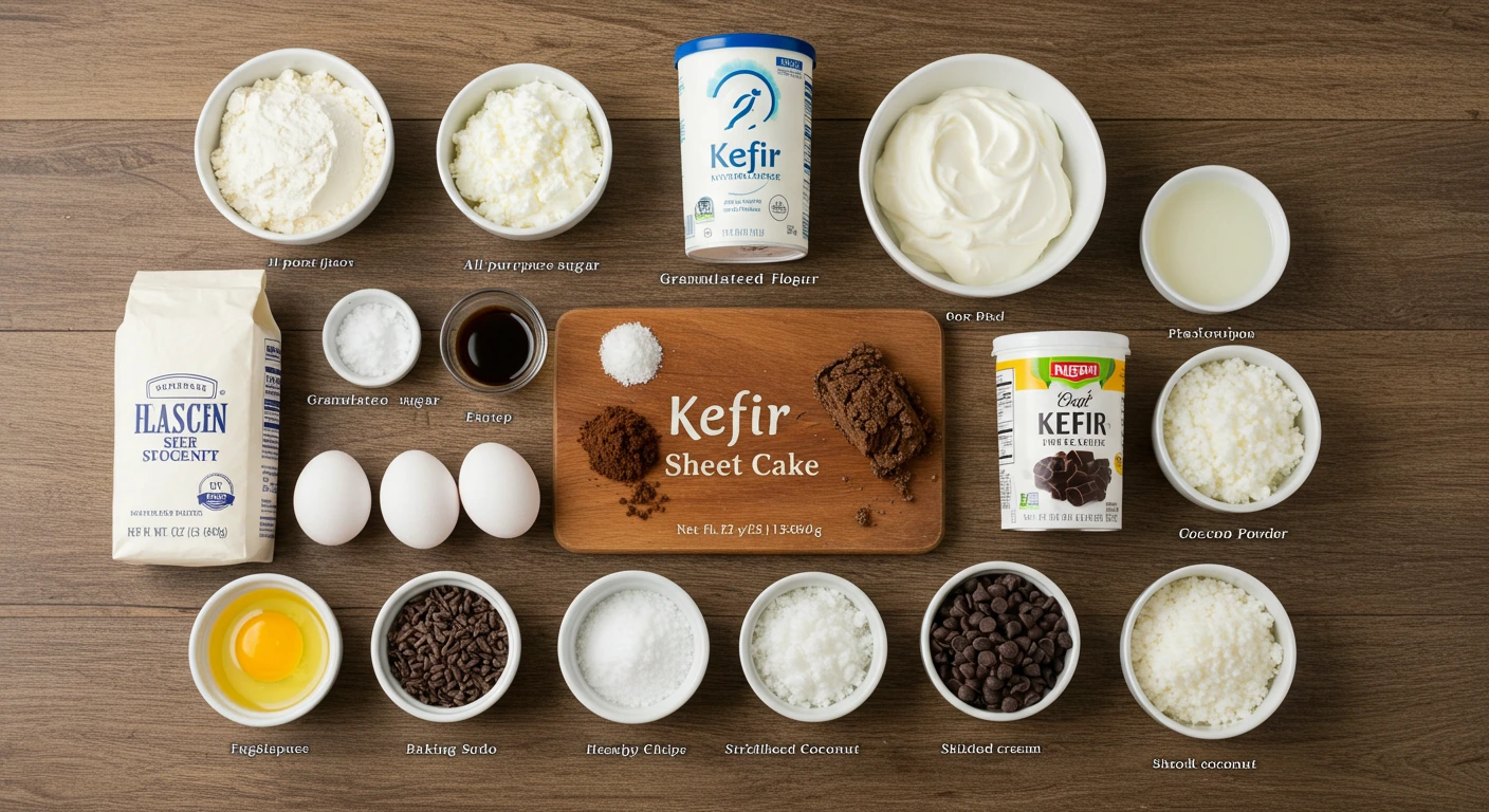 Kefir Sheet Cake Ingredients