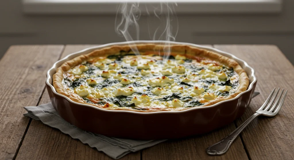 Spinach Feta Cheese Quiche Recipe