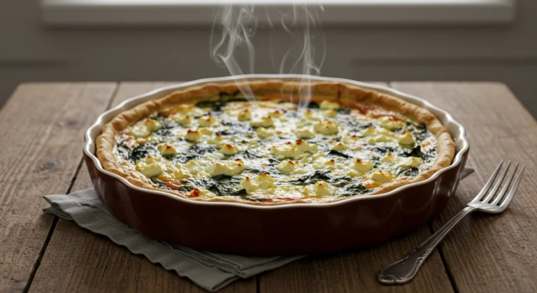 Spinach Feta Cheese Quiche Recipe